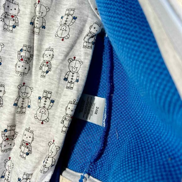 Wee Play Boy blue 3 piece Set  size 24 months  warm cozy play - Picture 4 of 10